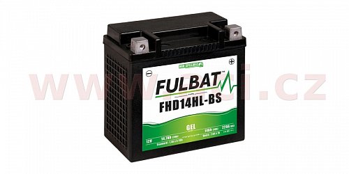 baterie 12V, FHD14HL-BS GEL, 14,7Ah, 220A,bezúdržbová GEL technologie, FULBAT 150x87x145 (aktivovaná ve výrobě)
